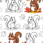Squirrel Coloring Pages